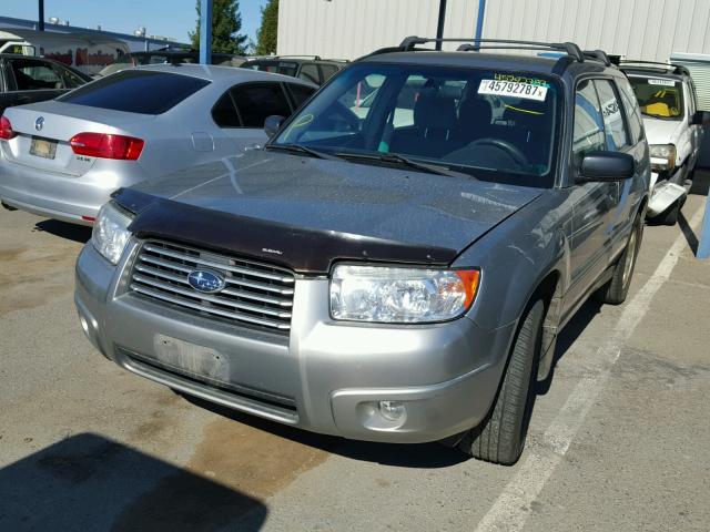 JF1SG63637H701351 - 2007 SUBARU FORESTER 2 GRAY photo 2