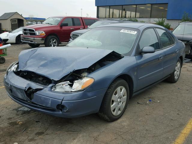 1FAFP56S4YG278646 - 2000 FORD TAURUS SEL BLUE photo 2