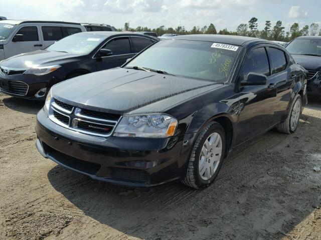 1C3CDZAB2EN216629 - 2014 DODGE AVENGER SE BLACK photo 2