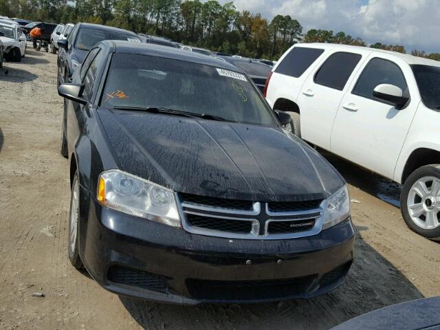 1C3CDZAB2EN216629 - 2014 DODGE AVENGER SE BLACK photo 9