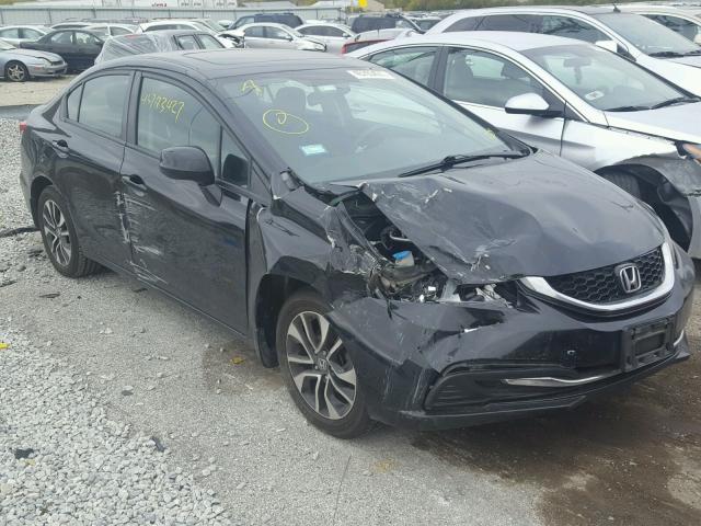 19XFB2F81DE060248 - 2013 HONDA CIVIC EX BLACK photo 1