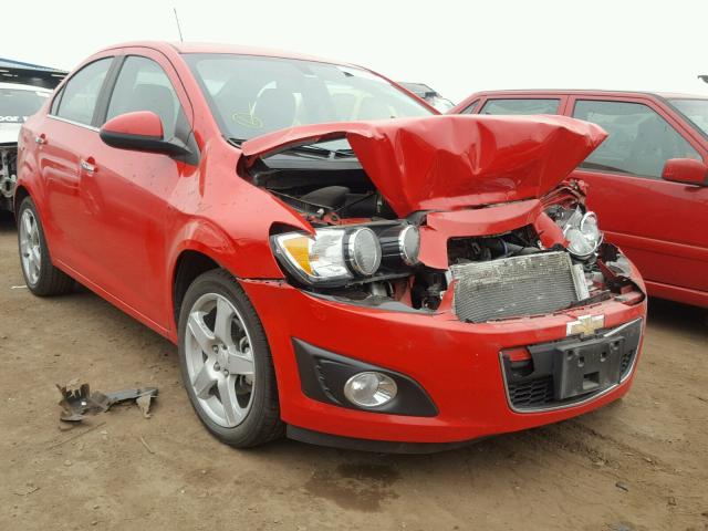 1G1JE5SBXF4211833 - 2015 CHEVROLET SONIC LTZ RED photo 1