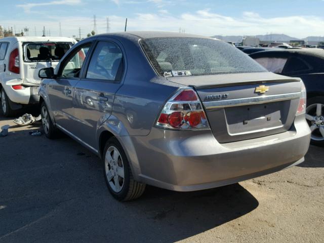 KL1TG5DE5BB190713 - 2011 CHEVROLET AVEO LT SILVER photo 3