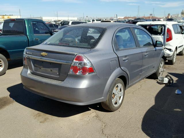 KL1TG5DE5BB190713 - 2011 CHEVROLET AVEO LT SILVER photo 4