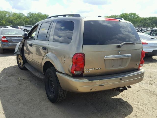 1D8HB48DX5F621232 - 2005 DODGE DURANGO SL BROWN photo 3