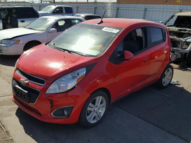 KL8CB6S90EC476849 - 2014 CHEVROLET SPARK LS RED photo 2