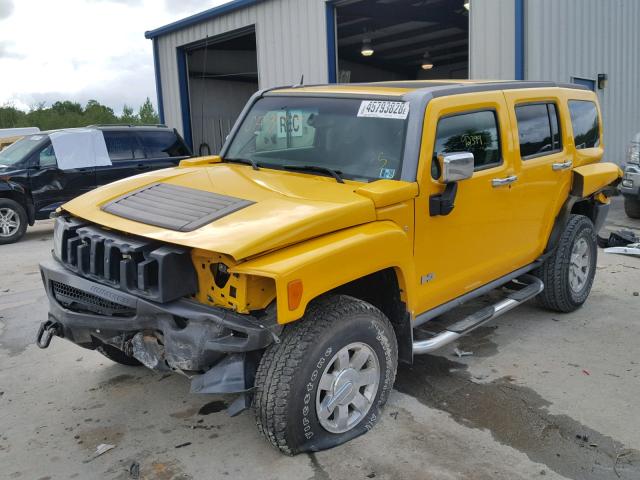 5GTDN136268289040 - 2006 HUMMER H3 YELLOW photo 2