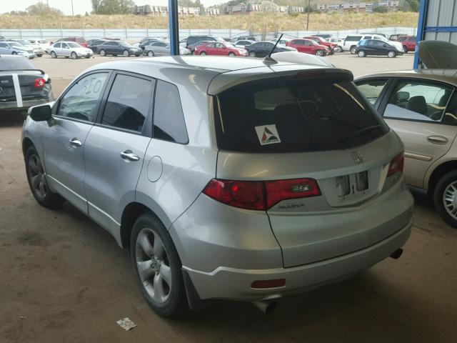 5J8TB18298A015932 - 2008 ACURA RDX GRAY photo 3