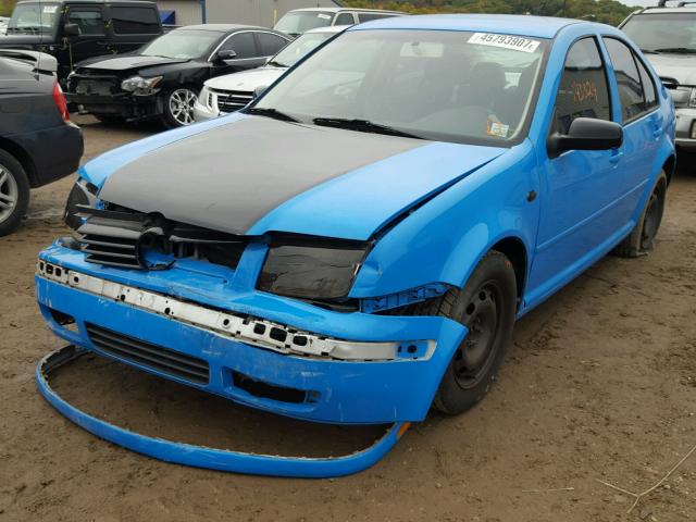 3VWSK69M31M210664 - 2001 VOLKSWAGEN JETTA GLS BLUE photo 2