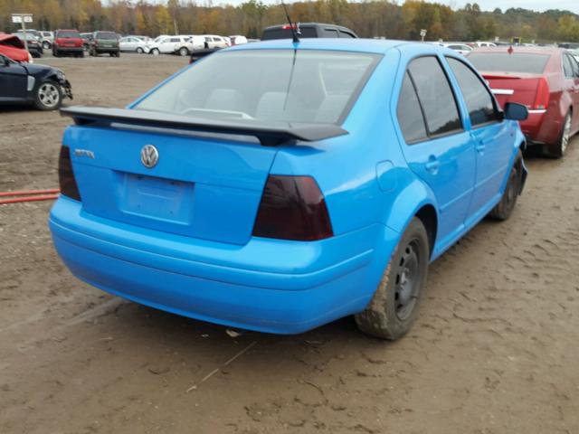 3VWSK69M31M210664 - 2001 VOLKSWAGEN JETTA GLS BLUE photo 4