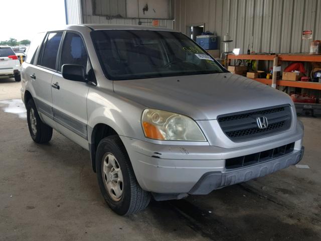 2HKYF18135H551893 - 2005 HONDA PILOT LX GRAY photo 1