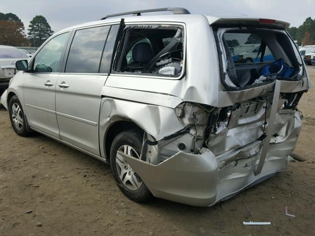 5FNRL38717B405278 - 2007 HONDA ODYSSEY SILVER photo 3