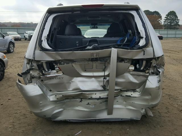 5FNRL38717B405278 - 2007 HONDA ODYSSEY SILVER photo 9