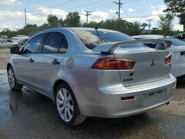 JA3AU16U29U011384 - 2009 MITSUBISHI LANCER SILVER photo 3