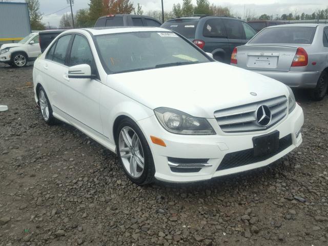 WDDGF4HB1DR290525 - 2013 MERCEDES-BENZ C 250 WHITE photo 1