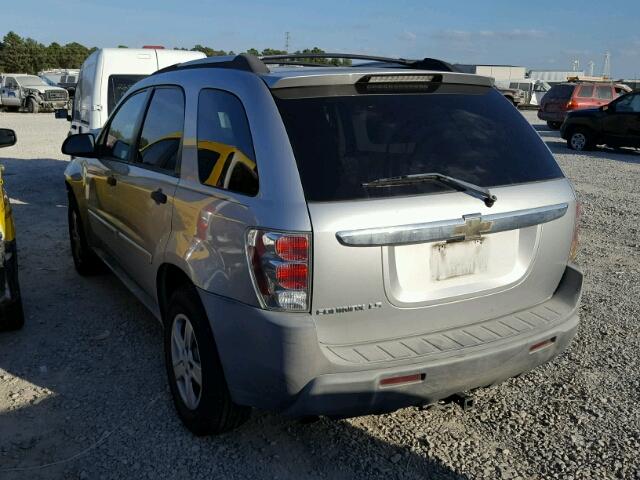 2CNDL13F556194923 - 2005 CHEVROLET EQUINOX LS SILVER photo 3