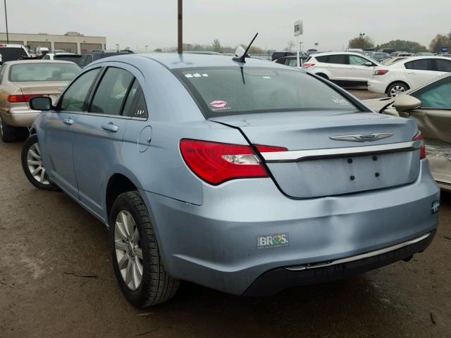 1C3CCBBB3DN503985 - 2013 CHRYSLER 200 TOURIN BLUE photo 3