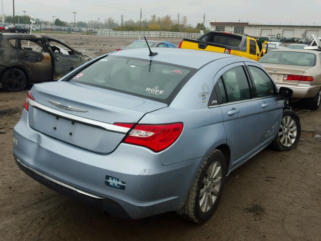 1C3CCBBB3DN503985 - 2013 CHRYSLER 200 TOURIN BLUE photo 4