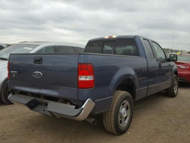 1FTRX12W14NC31234 - 2004 FORD F150 BLUE photo 4