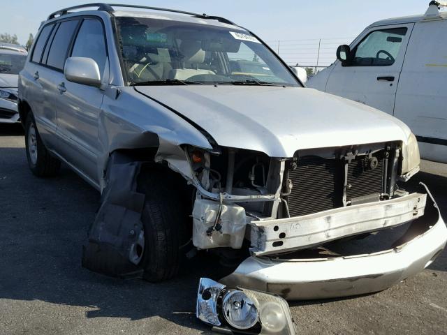 JTEGD21A220041525 - 2002 TOYOTA HIGHLANDER SILVER photo 1