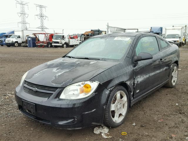 1G1AM15B167611740 - 2006 CHEVROLET COBALT SS BLACK photo 2