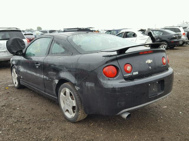 1G1AM15B167611740 - 2006 CHEVROLET COBALT SS BLACK photo 3