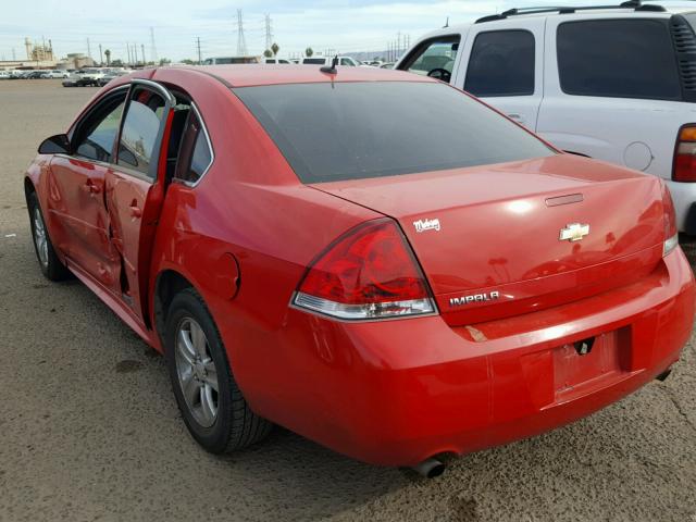 2G1WF5E31D1213017 - 2013 CHEVROLET IMPALA LS RED photo 3