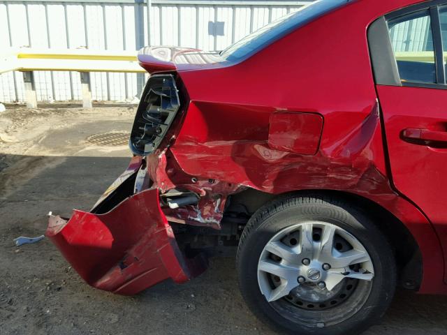 3N1AB6AP4BL695914 - 2011 NISSAN SENTRA RED photo 9