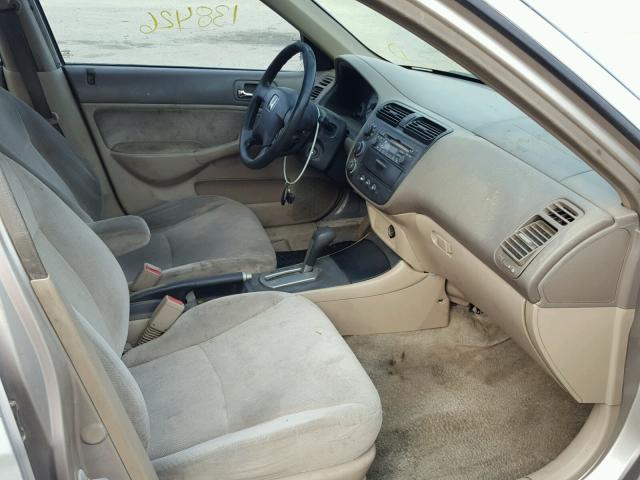 1HGES26832L074685 - 2002 HONDA CIVIC EX ვერცხლისფერი ფოტო 5