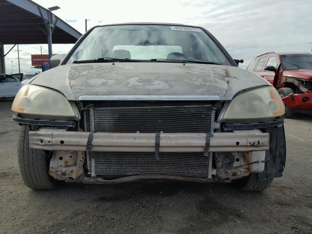 1HGES26832L074685 - 2002 HONDA CIVIC EX ვერცხლისფერი ფოტო 9