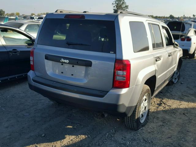 1C4NJPBA7GD807667 - 2016 JEEP PATRIOT SP GRAY photo 4