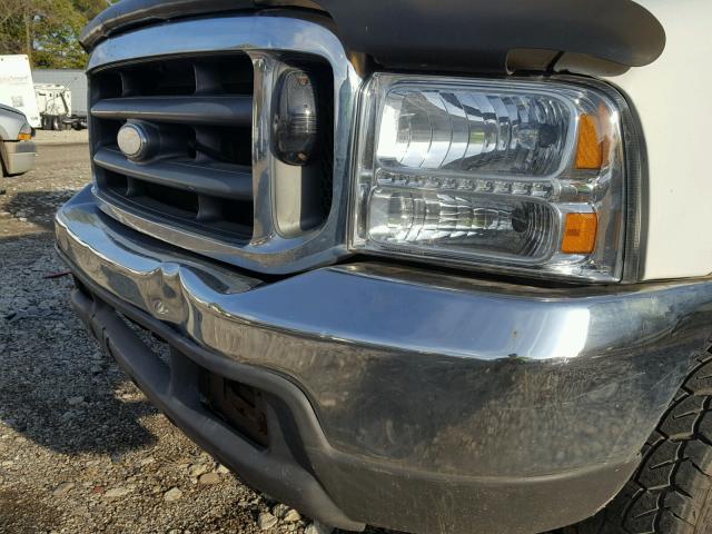 1FDWX37F9YEB12954 - 2000 FORD F350 WHITE photo 9