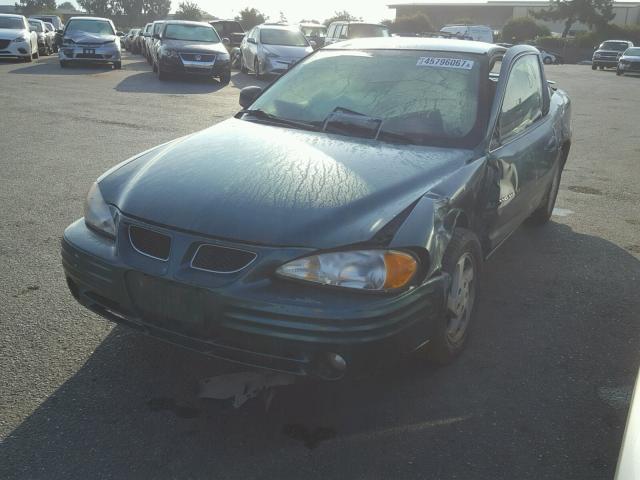 1G2NE12T7XM747879 - 1999 PONTIAC GRAND AM S GREEN photo 2