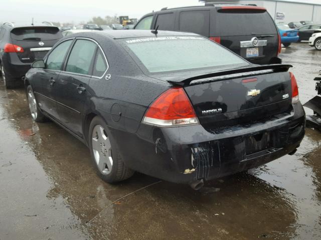 2G1WD58C269145011 - 2006 CHEVROLET IMPALA SUP BLACK photo 3