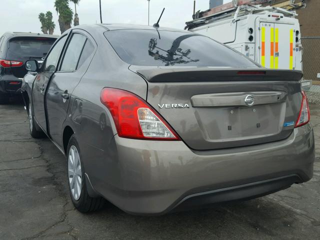 3N1CN7AP2FL818086 - 2015 NISSAN VERSA S CHARCOAL photo 3