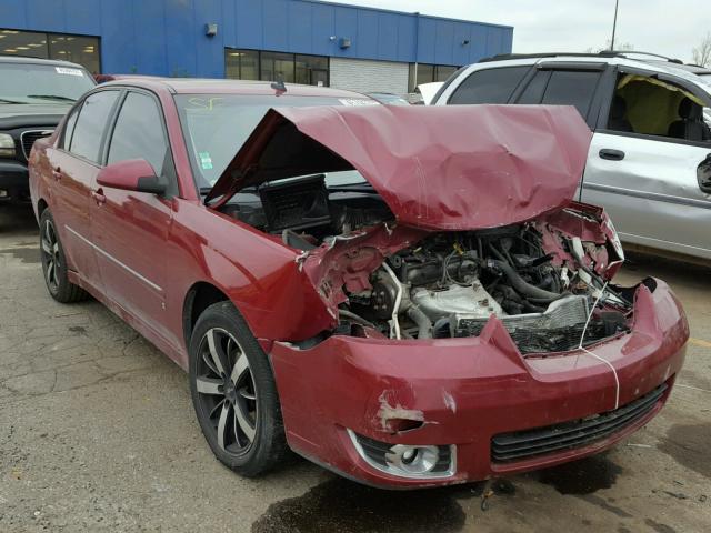 1G1ZU53806F248631 - 2006 CHEVROLET MALIBU RED photo 1