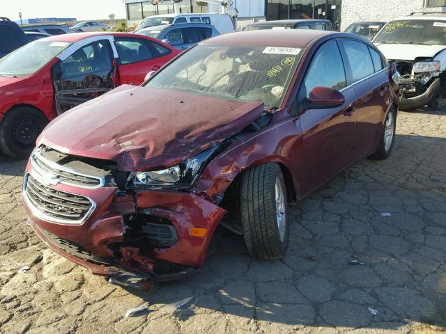 1G1PE5SB7G7193785 - 2016 CHEVROLET CRUZE LIMI BURGUNDY photo 2