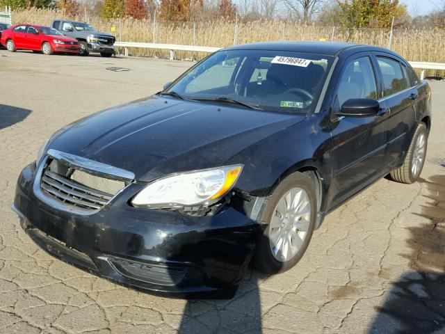 1C3CCBAB1DN604797 - 2013 CHRYSLER 200 BLACK photo 2