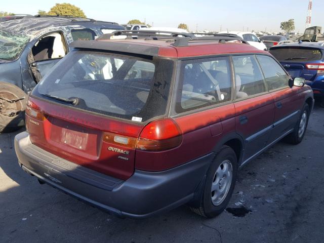 4S3BG6854T7378924 - 1996 SUBARU LEGACY OUT RED photo 4