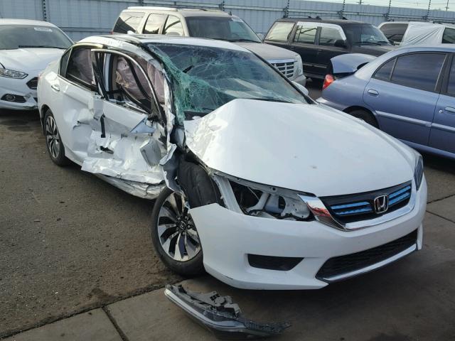 1HGCR6F52FA007822 - 2015 HONDA ACCORD HYB WHITE photo 1