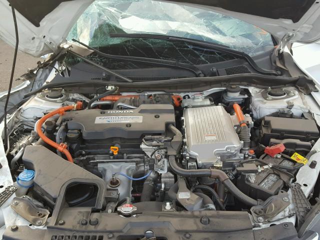 1HGCR6F52FA007822 - 2015 HONDA ACCORD HYB WHITE photo 7