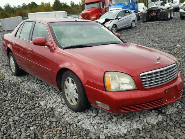 1G6KD54Y54U225669 - 2004 CADILLAC DEVILLE RED photo 1