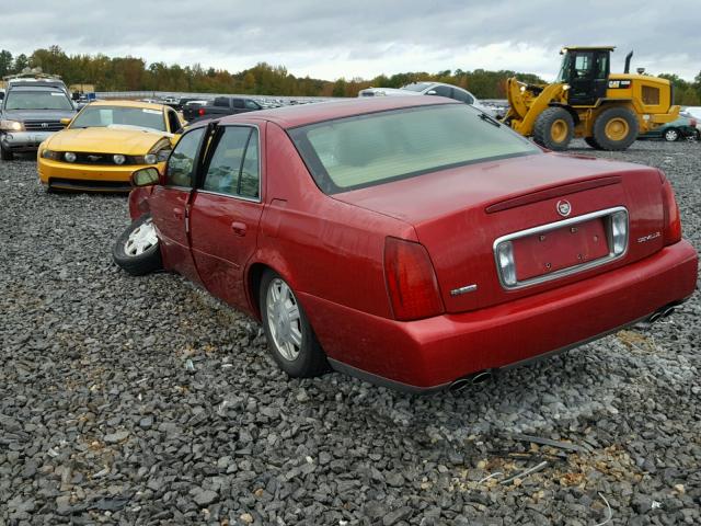 1G6KD54Y54U225669 - 2004 CADILLAC DEVILLE RED photo 3