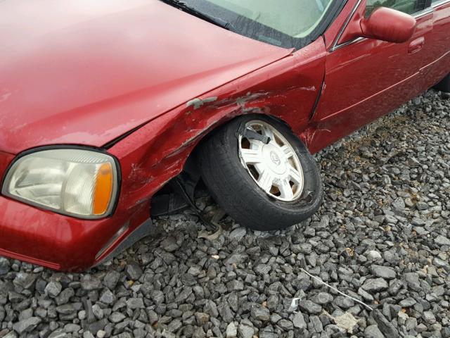 1G6KD54Y54U225669 - 2004 CADILLAC DEVILLE RED photo 9