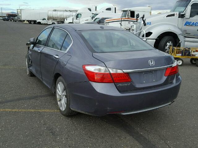 1HGCR2F86EA154937 - 2014 HONDA ACCORD EXL GRAY photo 3