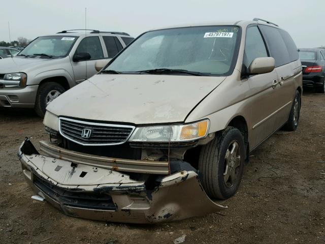 2HKRL1862YH531809 - 2000 HONDA ODYSSEY EX GOLD photo 2