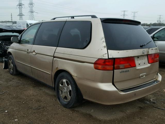 2HKRL1862YH531809 - 2000 HONDA ODYSSEY EX GOLD photo 3