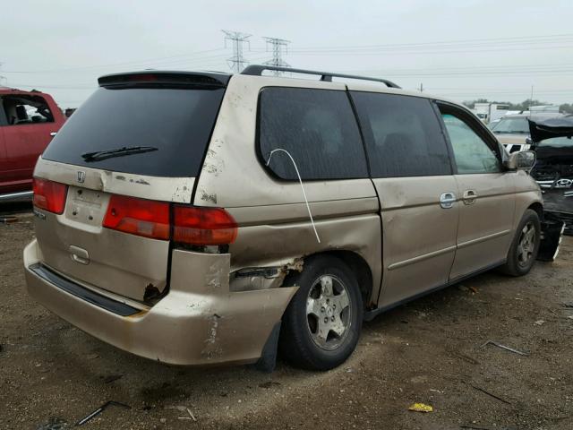 2HKRL1862YH531809 - 2000 HONDA ODYSSEY EX GOLD photo 4