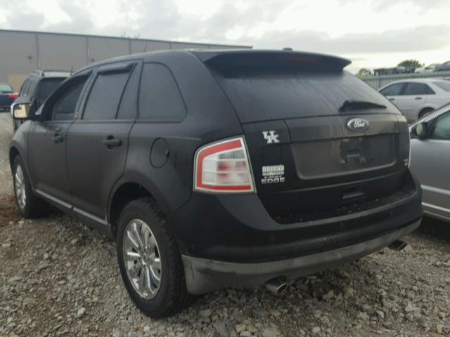 2FMDK48C19BA41066 - 2009 FORD EDGE SEL BLACK photo 3