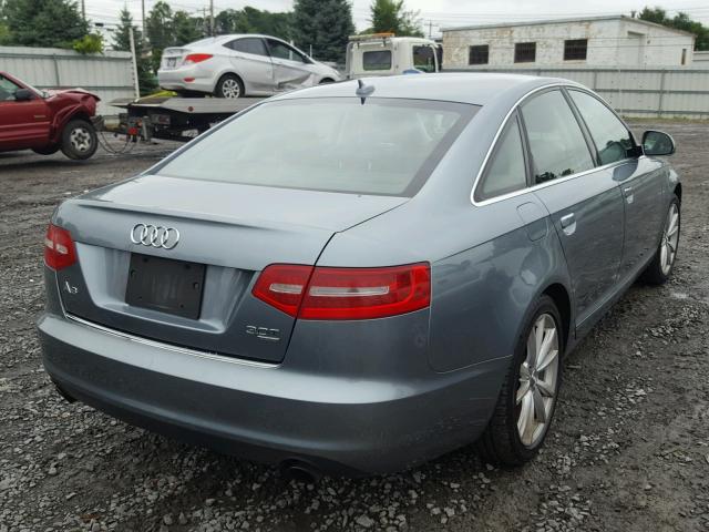 WAUWG74F29N019031 - 2009 AUDI A6 QUATTRO BLUE photo 4